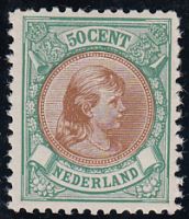Frankeerzegel Nederland nvph nr. 45B postfris met Vleeming certficaat