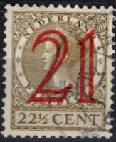 Frankeerzegels Nederland NVPH nr. 224 gestempeld