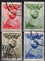 Frankeerzegel Nederland NVPH nrs. 279-282 gestempeld