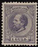 Frankeerzegel Nederland NVPH nr. 28H ongebruikt met certificaat Vleeming
