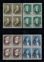 Frankeerzegel Nederland Nvph nr.296-299 POSTFRIS in blok van 4
