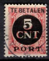 Portzegel Nederland NVPH nr. P66f gestempeld met NKD certificaat