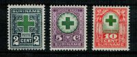 Frankeerzegels Ned.Suriname NVPH nrs. 127-129 postfris