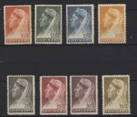 Frankeerzegels Ned.Suriname NVPH nrs. 167-174 postfris