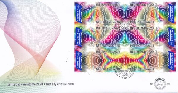 Luxe fdc Nederland Nvph nr. E812 blanco en met open klep