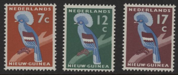 Frankeerzegels Nederlands Nieuw Guinea NVPH nrs. 54-56 postfris