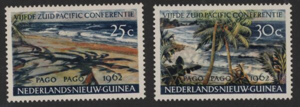 Frankeerzegels Nederlands Nieuw Guinea NVPH nrs. 76-77 postfris